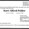 Polder Kurtl 1930-1998 Todesanzeige